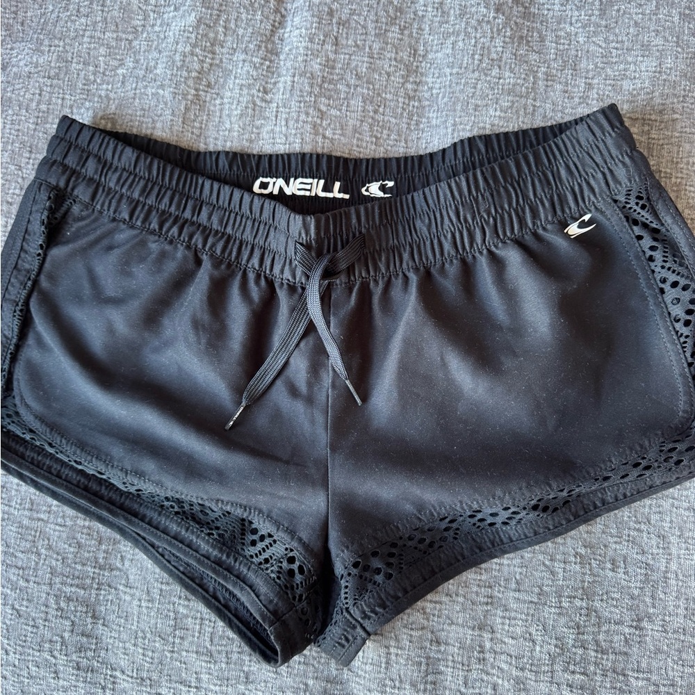 O'Neill Women's Black Lace Trim Shorts